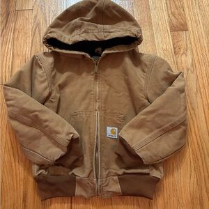 Carhartt Kids Tan Hooded Sweatshirt